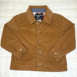 OshKosh B’gosh Corduroy Jacket Boys 2T | Camel Shirt Shacket Lined